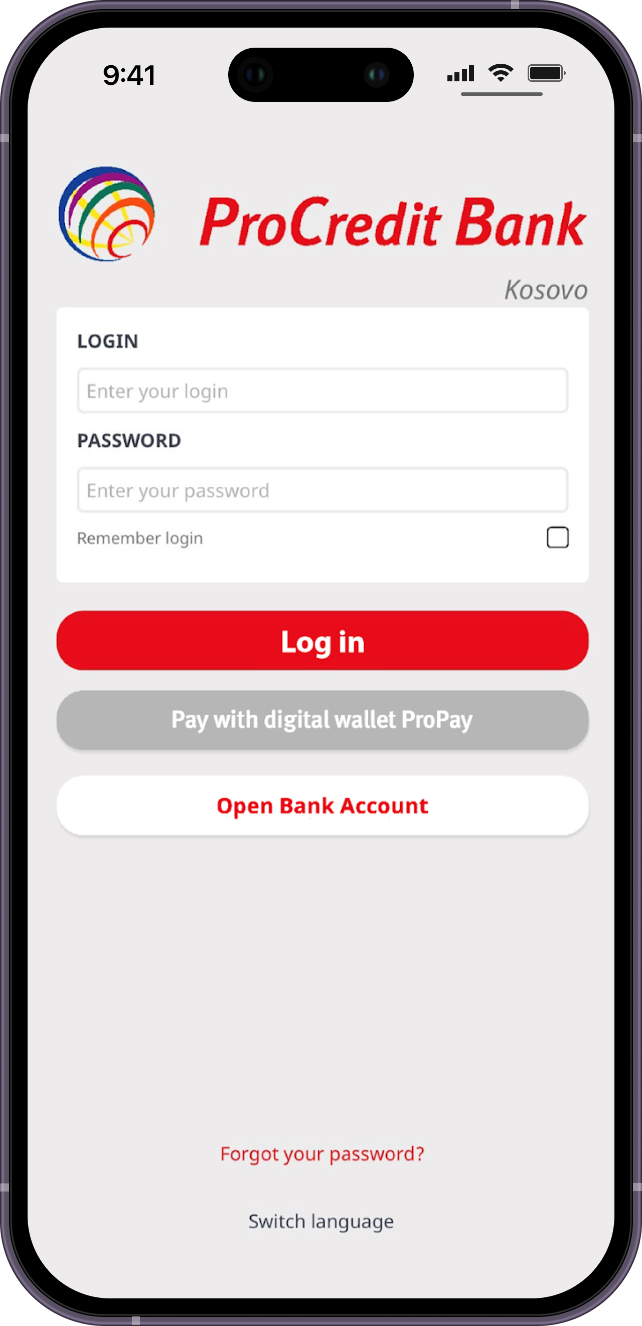 ProCredit Bank mobile app